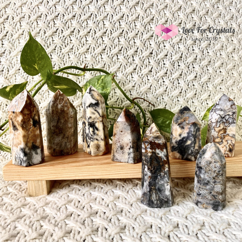 Ocean Jasper Druzy Point (Brazil) Crystal Points