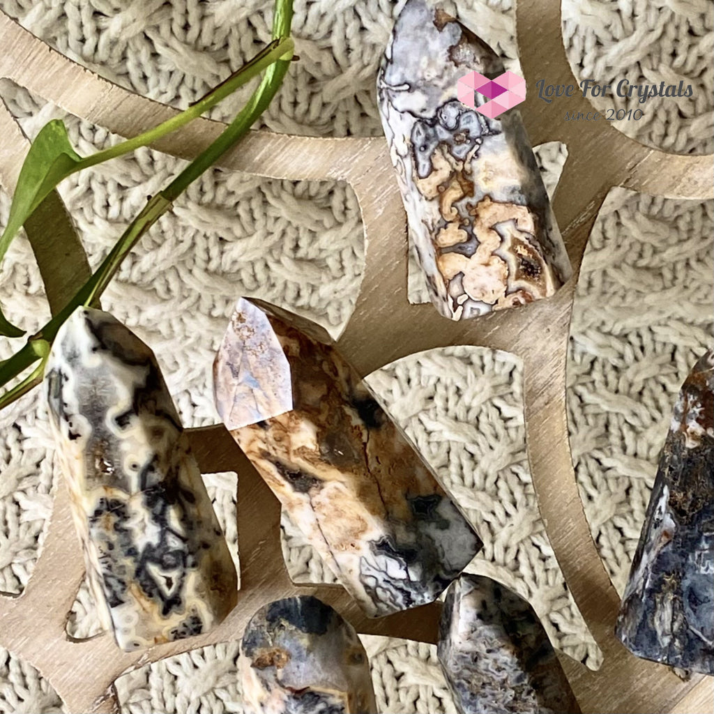 Ocean Jasper Druzy Point (Brazil) Crystal Points