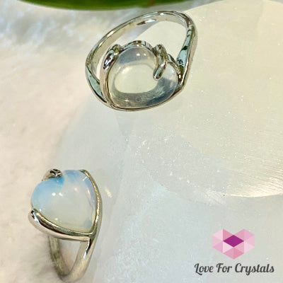 Opalite Heart Ring