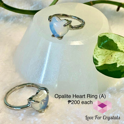 Opalite Heart Ring