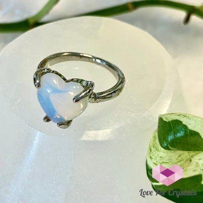 Opalite Heart Ring Style A Size 9