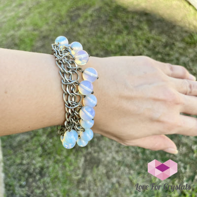 Opalite In Metal Bracelet