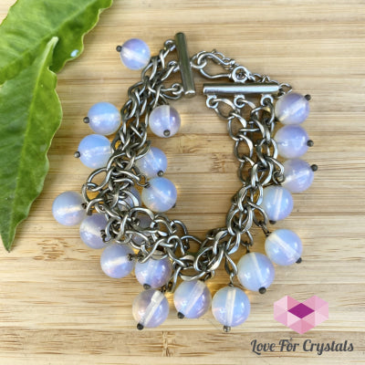 Opalite In Metal Bracelet