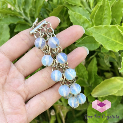 Opalite In Metal Bracelet