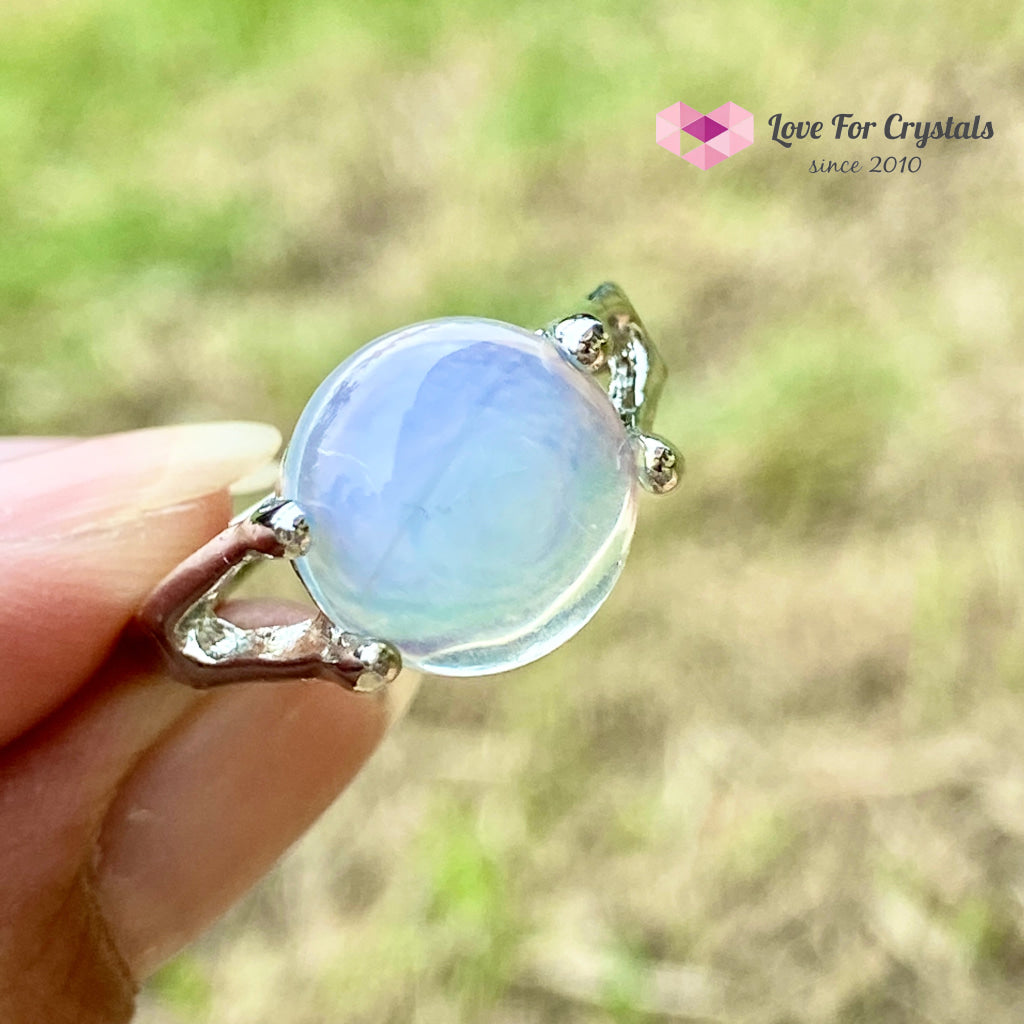 Opalite Round Ring (Zinc Alloy Metal)