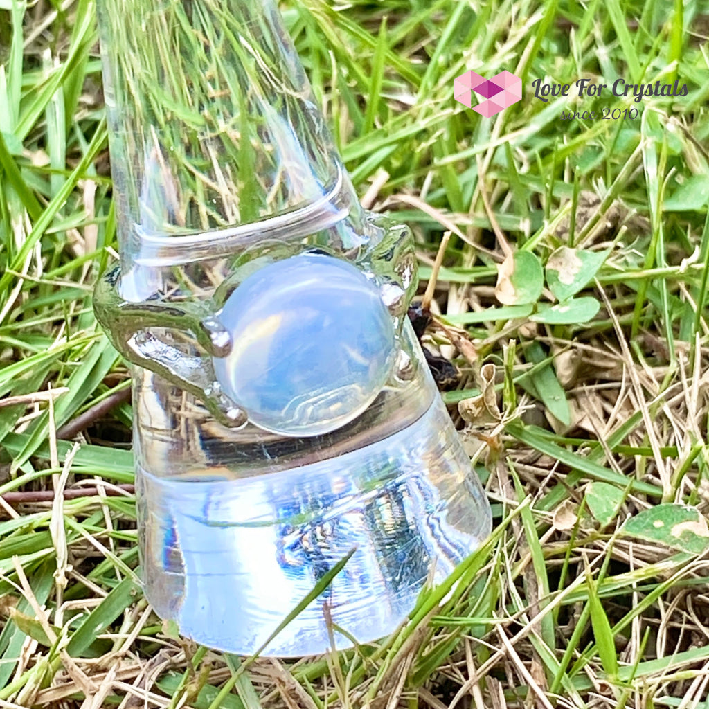 Opalite Round Ring (Zinc Alloy Metal)