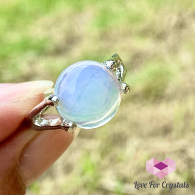 Opalite Round Ring (Zinc Alloy Metal)