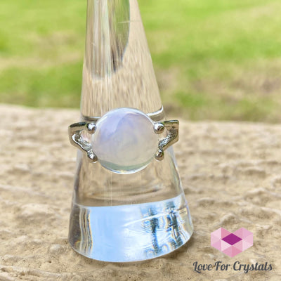 Opalite Round Ring (Zinc Alloy Metal)