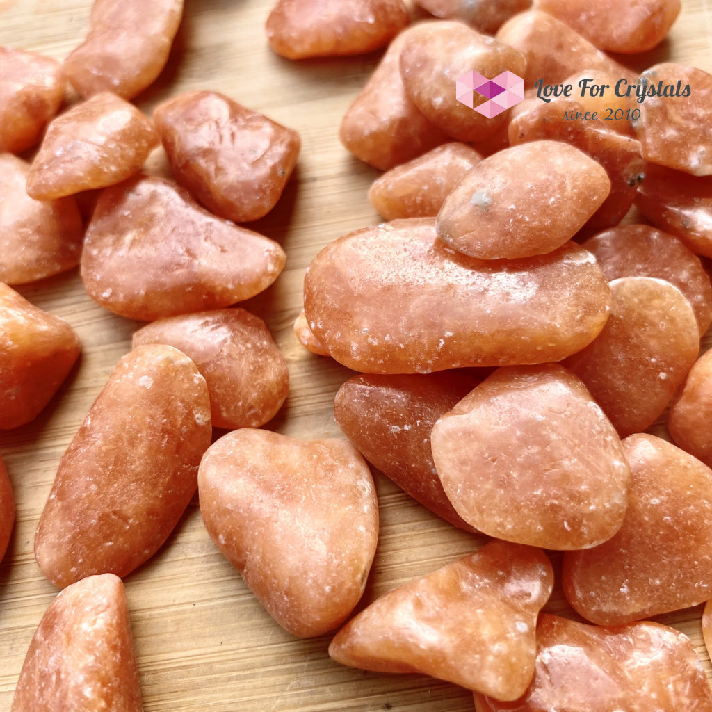 Orange Calcite Tumbled Stones (Brazil)