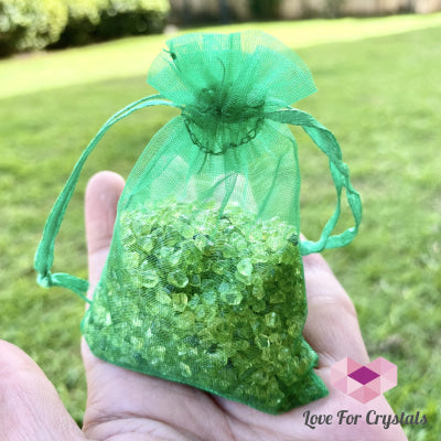 Peridot Crystal Chips (100Gms)