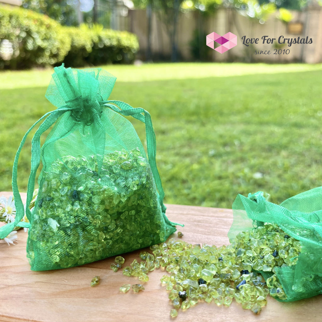 Peridot Crystal Chips (100Gms)