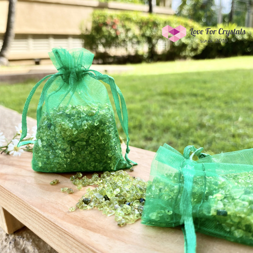 Peridot Crystal Chips (100Gms)
