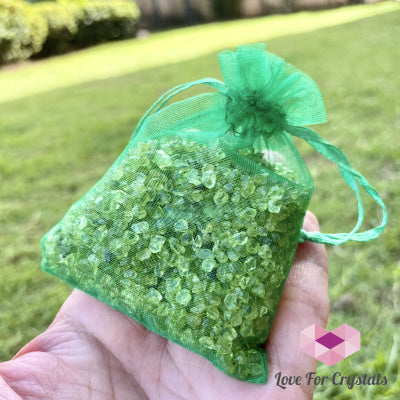 Peridot Crystal Chips (100Gms) Per 100G In A Pouch