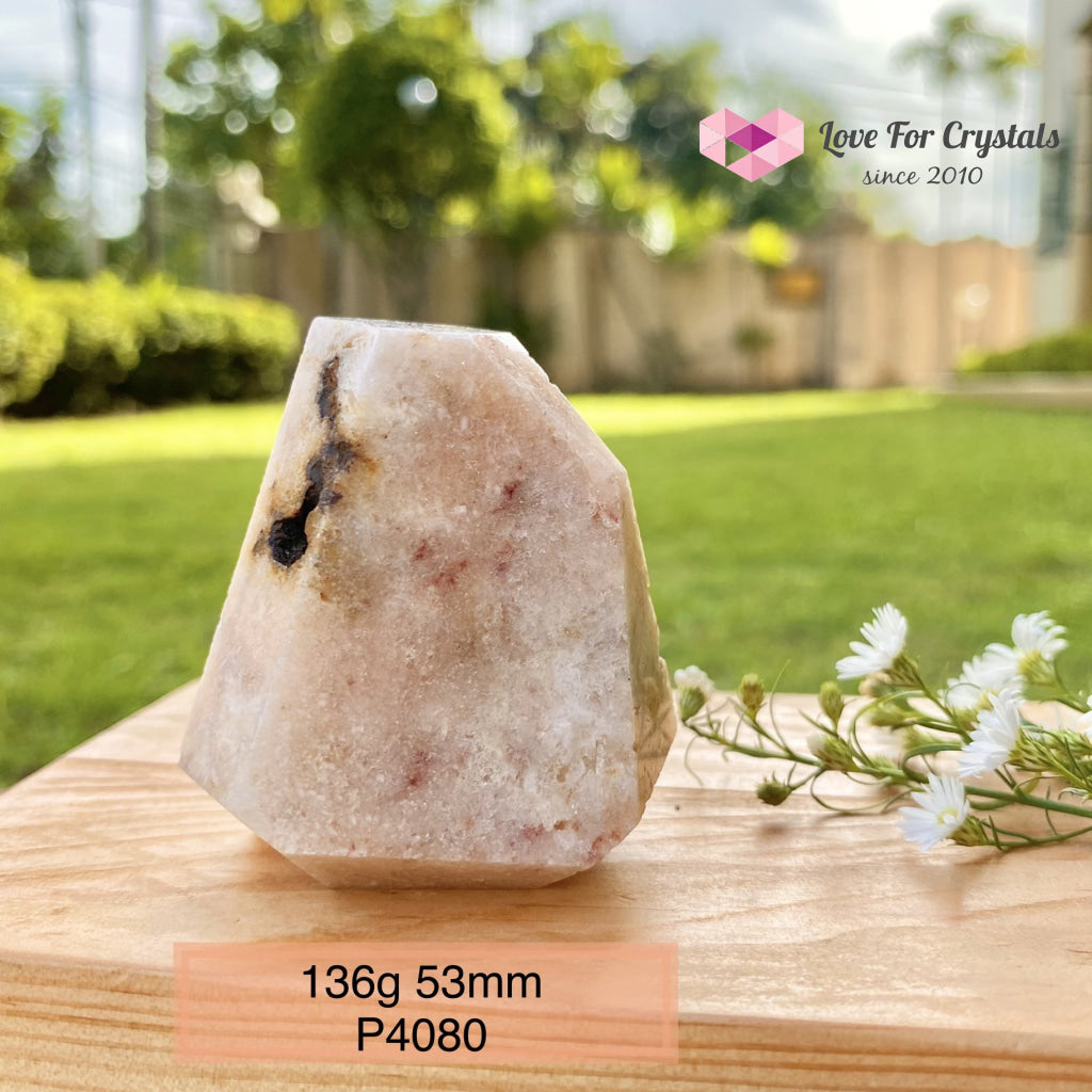 Pink Amethyst Druzy Freeform (Brazil) 136G 53Mm Raw