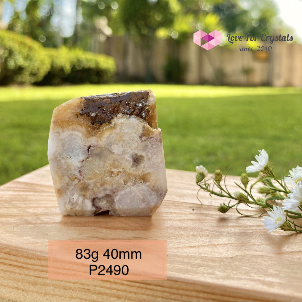 Pink Amethyst Druzy Freeform (Brazil) 83G 40Mm Raw