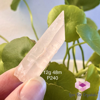 Pink Lemurian Seed Crystal Point (Brazil) 12G 48Mm Points