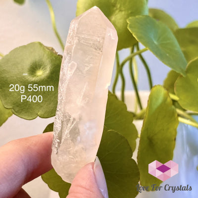 Pink Lemurian Seed Crystal Point (Brazil) 20G 55Mm Points