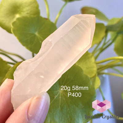Pink Lemurian Seed Crystal Point (Brazil) 20G 58Mm Points
