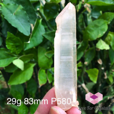 Pink Lemurian Seed Crystal Point (Brazil) 29G 83Mm Points