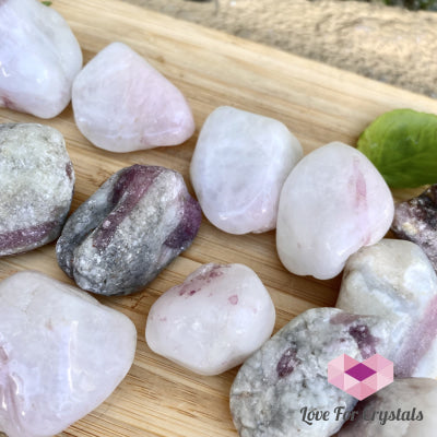 Pink Tourmaline In Matrix Tumbled (Brazil) Raw