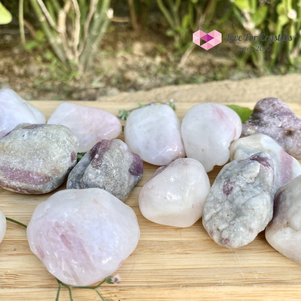 Pink Tourmaline In Matrix Tumbled (Brazil) Raw