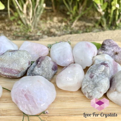 Pink Tourmaline In Matrix Tumbled (Brazil) Raw