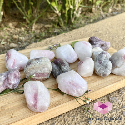 Pink Tourmaline In Matrix Tumbled (Brazil) Raw