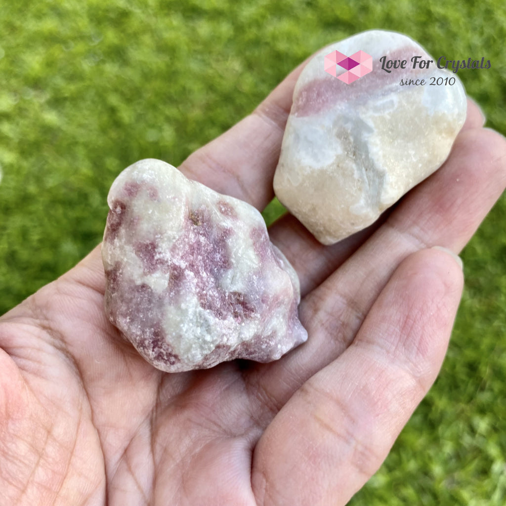 Pink Tourmaline In Matrix Tumbled (Brazil) Raw
