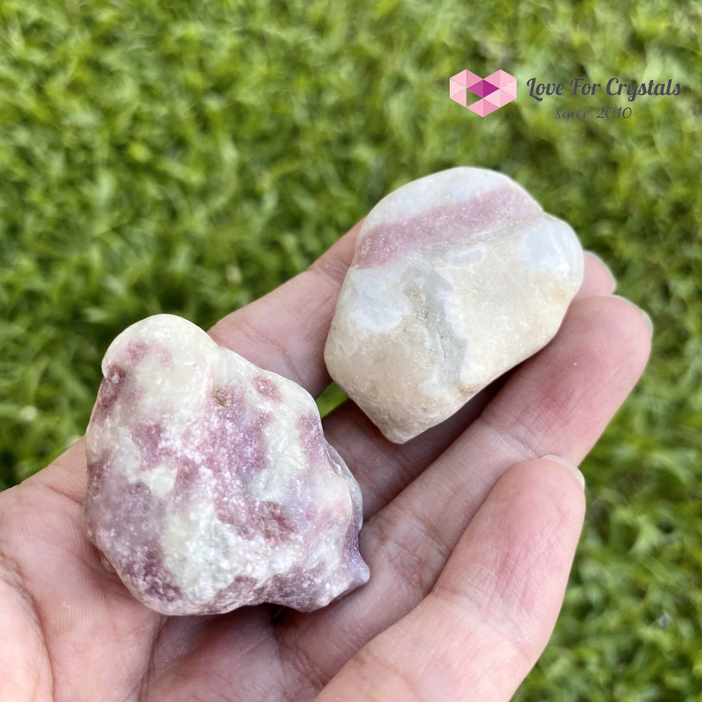 Pink Tourmaline In Matrix Tumbled (Brazil) Raw