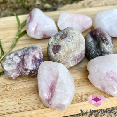 Pink Tourmaline In Matrix Tumbled (Brazil) Raw