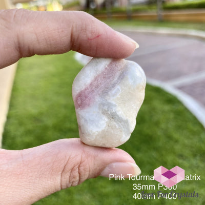 Pink Tourmaline In Matrix Tumbled (Brazil) Raw