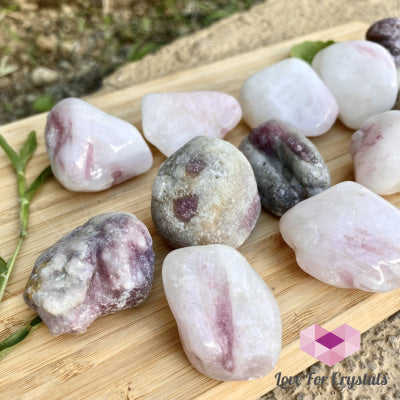 Pink Tourmaline In Matrix Tumbled (Brazil) Raw