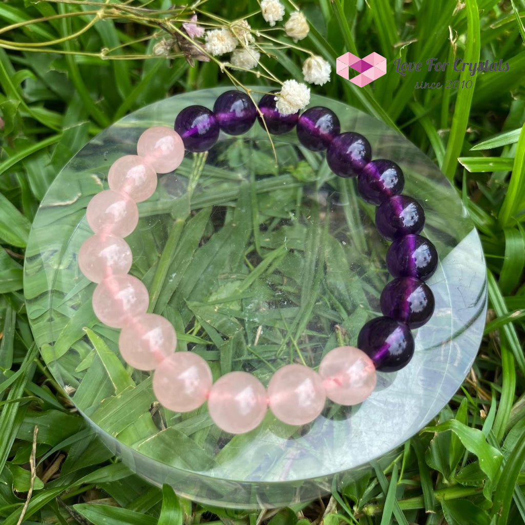 Pisces Zodiac Remedy Bracelet (Rose Quartz & Amethyst)