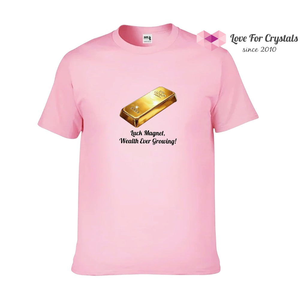 Prosperity Gold Bar (Shirts of Fortune) by Fort M Treasures Pink L