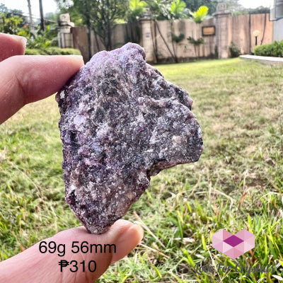 Purple Mica Raw Matrix (Brazil) 69G 56Mm Crystal