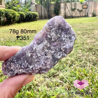 Purple Mica Raw Matrix (Brazil) 78G 80Mm Crystal