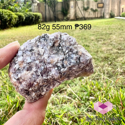 Purple Mica Raw Matrix (Brazil) 82G 55Mm Crystal