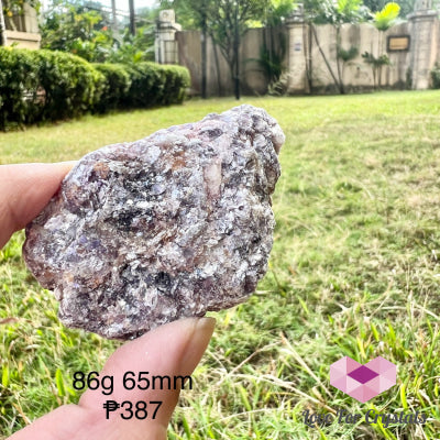 Purple Mica Raw Matrix (Brazil) 86G 65Mm Crystal
