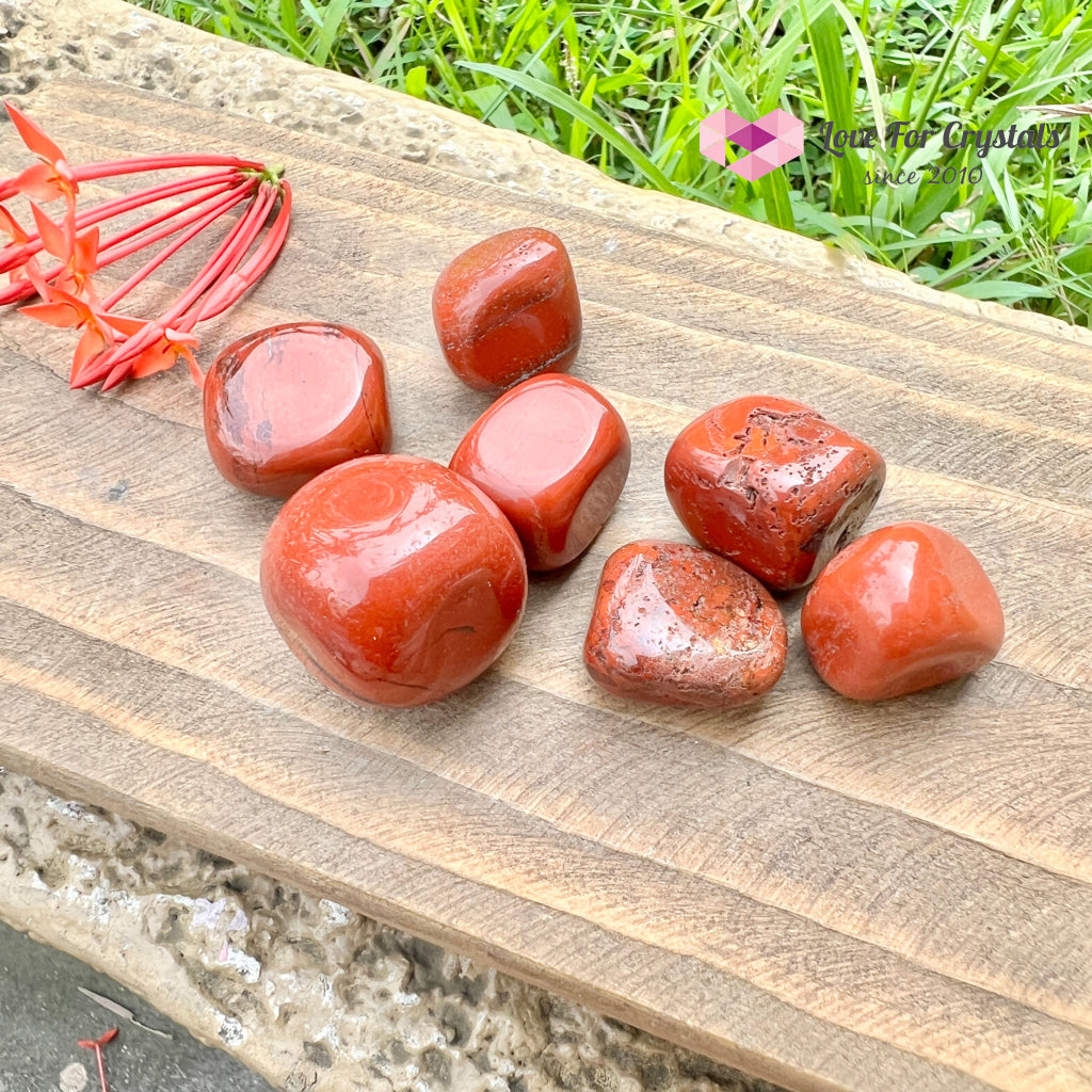 Red Jasper Tumbled Stones (Brazil)
