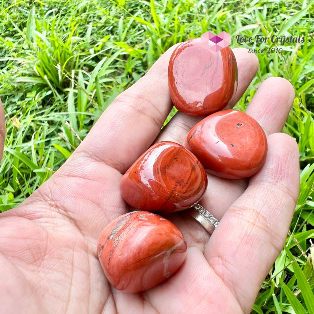 Red Jasper Tumbled Stones (Brazil)