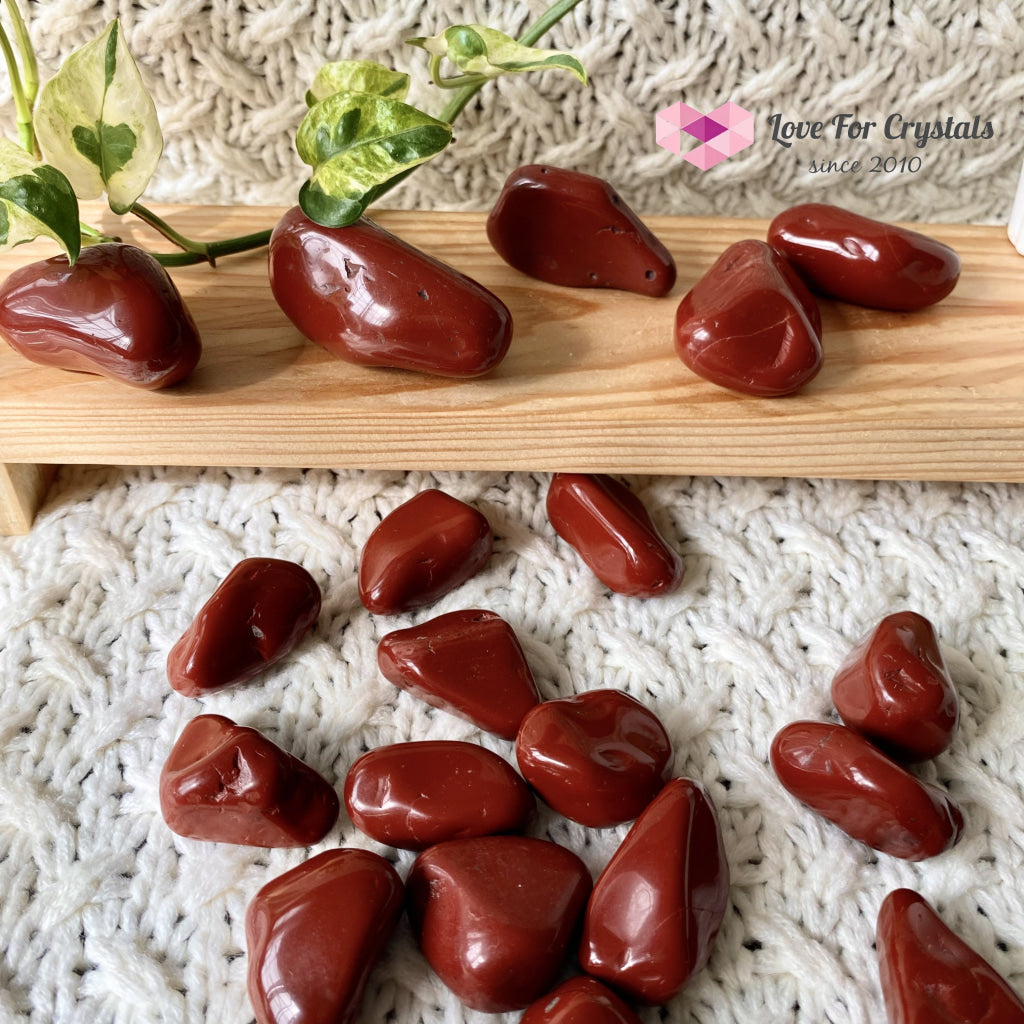 Red Jasper Tumbled Stones (Brazil)