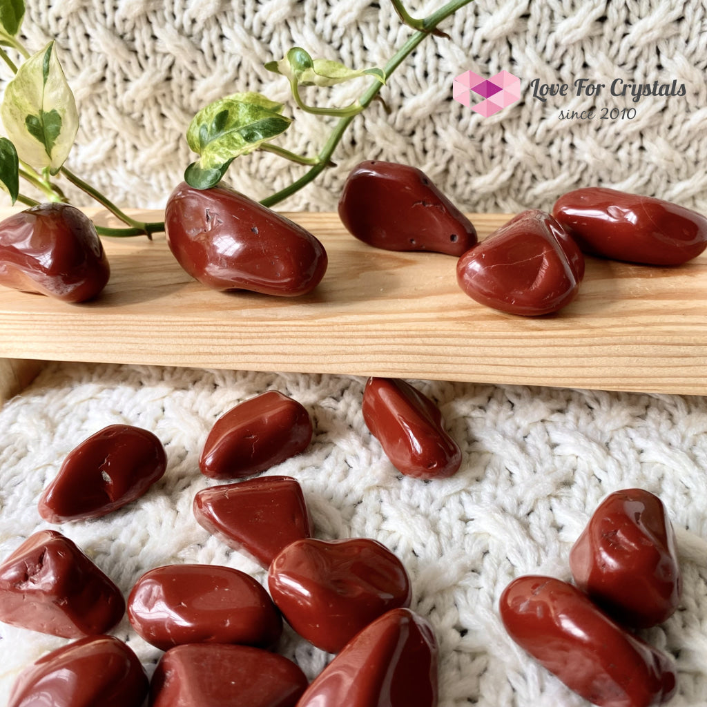 Red Jasper Tumbled Stones (Brazil)