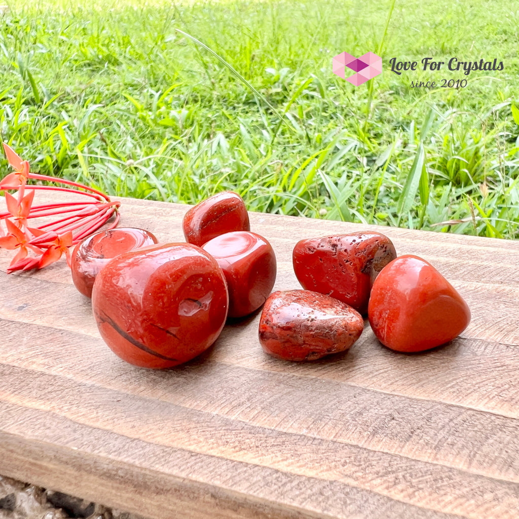 Red Jasper Tumbled Stones (Brazil)