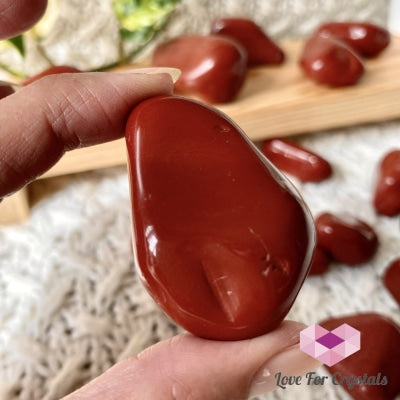 Red Jasper Tumbled Stones (Brazil) Per Piece 40Mm