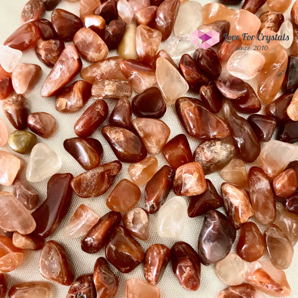 Red Rutile Chips In A Pouch
