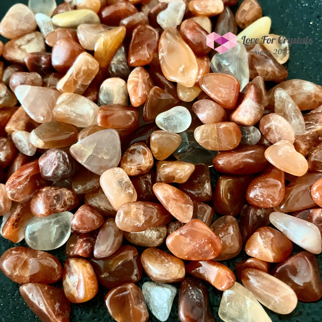 Red Rutile Chips In A Pouch