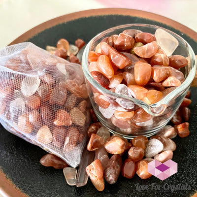 Red Rutile Chips In A Pouch