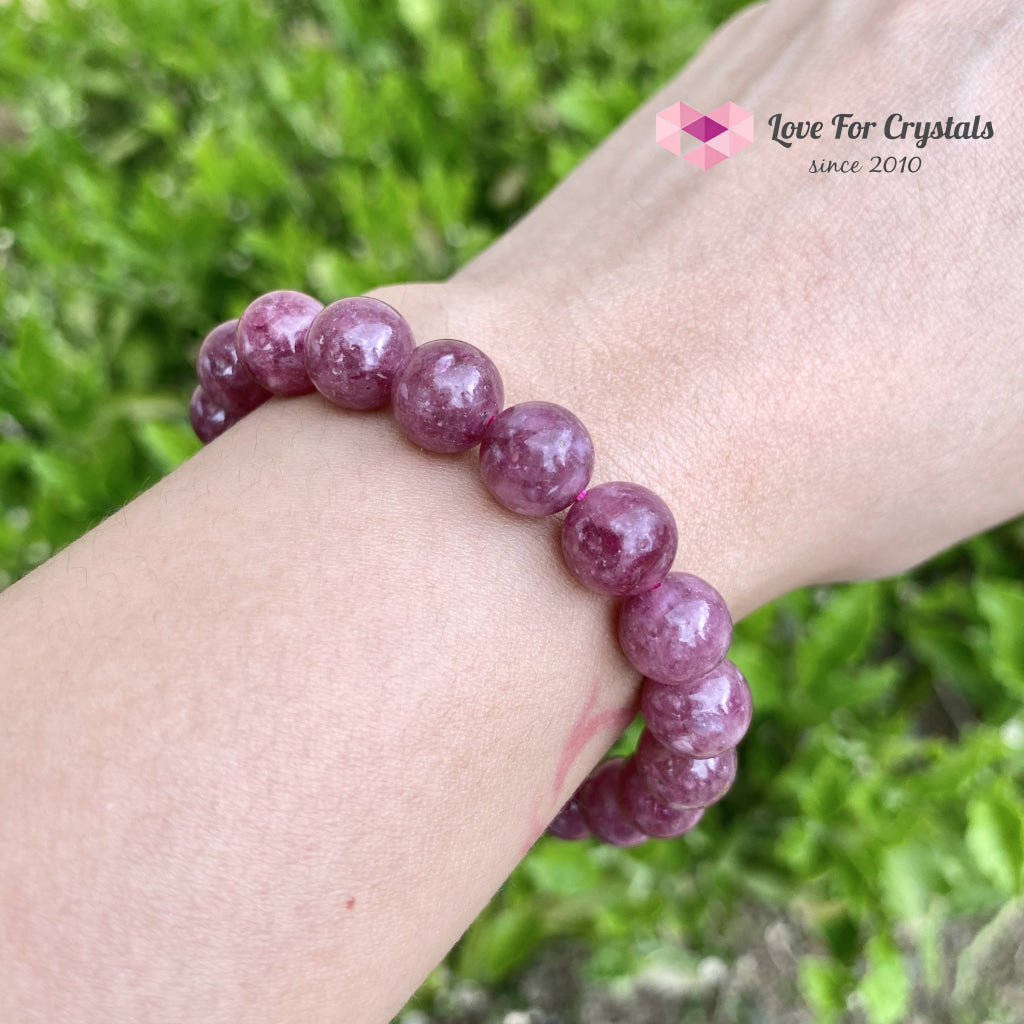 Red Tourmaline (Rubellite) Brazil Aaa 10Mm 6.5 Bracelet