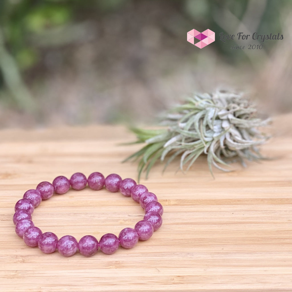 Red Tourmaline (Rubellite) Brazil Aaa 10Mm Bracelet