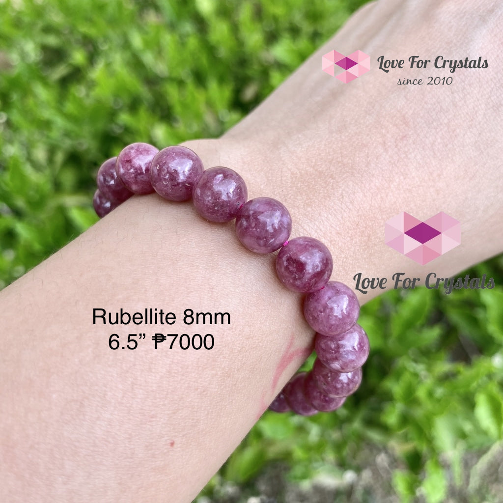Red Tourmaline (Rubellite) Brazil Aaa 10Mm Bracelet
